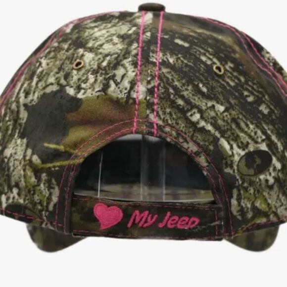 Jeep Camo Hat with Pink Stitching OSFM adjustable baseball cap - Picture 3 of 5